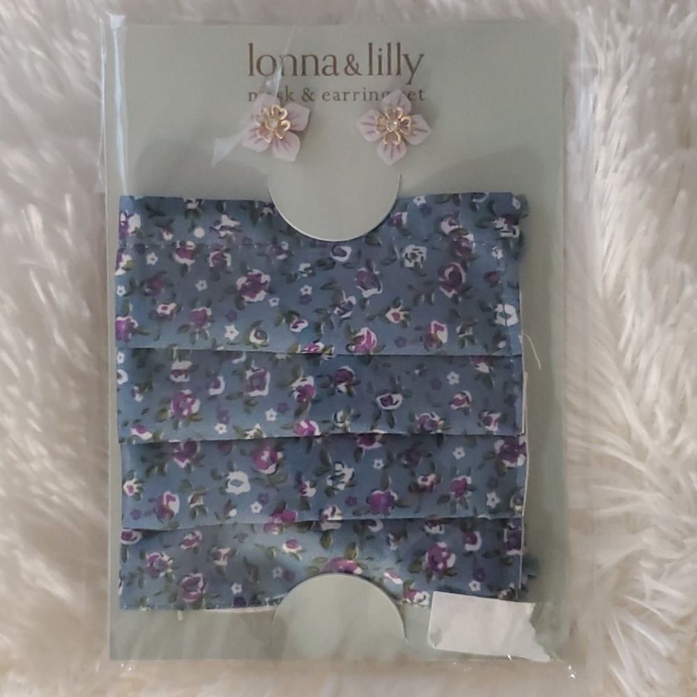 Lonna & Lilly mask and matching earrings